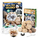 XXTOYS クリスタルジオード 水晶ジオード クリスマス プレゼント クラッキング 自分で割る 鉱石発掘 晶洞 geode 天然石 10個セット(3)