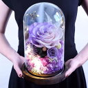 YKFN プリザーブドフラワー プレゼント バラ 人気 誕生日 プレゼント 永遠の花 結婚記念日 妻へ ギフト ガラスポット ケース入り ぶりざーどフラワー 薔...
