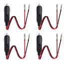 YFFSFDC 車のシガーライター 12V/24V 車用 シガーソケット延長ケーブル 電源プラグアダプタ 16AWG純銅線コア LED指示ライト付き 絶縁性よく...