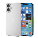 エレコム iPhone 16 ケース クリア 薄型 表面硬度2H ハード ポリカーボネート クリア PM-A24APV06CR ワイヤレス充電対応