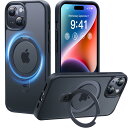 【2024必見!4in1多機能満載】CASEKOO iPhone 15 用 ケース 超強磁力 米軍MIL規格 耐衝撃 MagSafe対応高耐久性 隠しスタンド ...