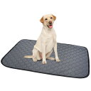 ペットシーツ 洗える 猫 犬用 おしっこパッド ペット用 トイレ下敷きマット 速乾 洗える 脱臭 抗菌(グレーL 二枚セット)