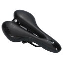 【Ludus Felix】サドル フェイクレザー 自転車 お尻が痛くない 超肉厚 穴あき ロードバイク クロスバイク マウンテンバイク (黒)