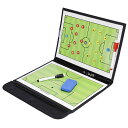 サッカーボード 作戦ボード 作戦盤 折り畳み マグネット 赤黒ペン付き コーチングボード 戦略指導 戦術ボード 作戦板 タクティックボード フルコート ハーフコ...