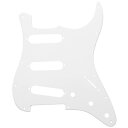 Musiclily 11穴 SSS ストラトピックガードFender USA/メキシコスタンダードSTストラトキャスターエレキギター用、1P ホワイト