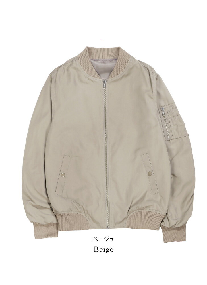 コルピエロ×エストネーション 2022SS ミリタリーブルゾンMA-1 ベージュ 55843463b_22_d_215.jpg