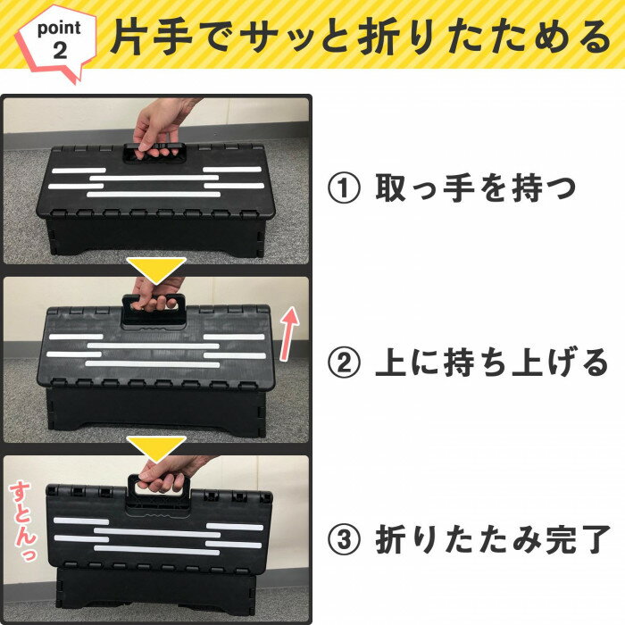 低い踏み台【送料無料 あす楽対応】折りたたみ式低踏み台 踏み台 折りたたみ 低い 高さ10cm 折りたたみ 軽量 コンパクト 低め ステップ台 車乗り降り 上がり框 玄関 介護ステップ台【ポイント消化】