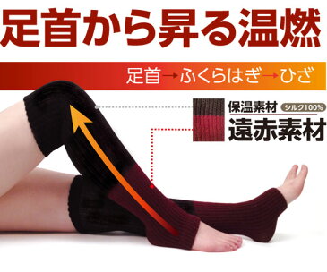 ドリーム ほっと足首サポーター レッグウォーマー 足首ウォーマー ふくらはぎ 遠赤外線 シルク 日本製 冷房対策 就寝時 レディース【ポイント消化】