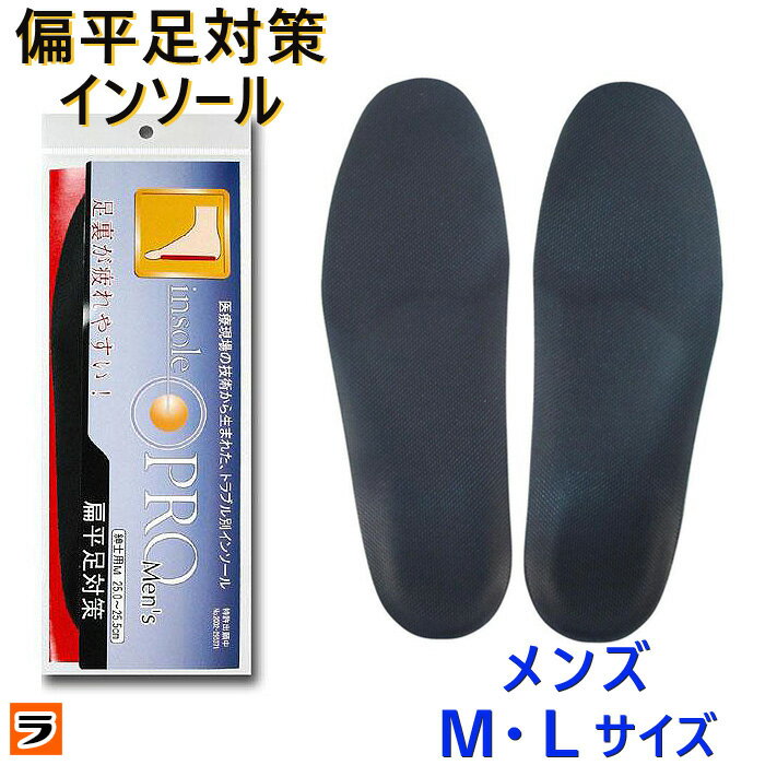 インソールプロ 扁平足対策 メンズ 男性用 M/L 偏平足 