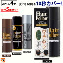 ＼最大1000円offクーポンも！／増毛スプレー【送料無料】newヘアフォロー 同色 5本セット【正規販売店】生え際やつむじはげ、分け目部分の薄毛をカバーする、ハゲ隠しスプレー / 薄毛隠しだけでなく髪のボリュームアップスプレーとしても