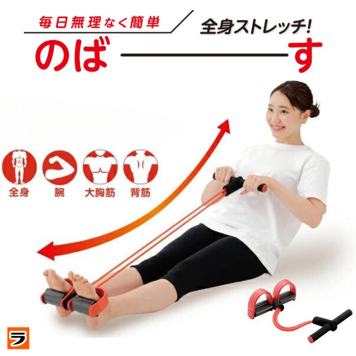 楽天アイデアグッズのララフェスタ全身ストレッチ 座ってできる シェイプエキスパンダー ストレッチチューブ 器具 全身運動器具 トレーニングチューブ 全身ストレッチ伸ばし器具 腕 足 下腹部 腹筋 鍛える 運動 ダイエット 筋トレ 室内【ポイント消化】