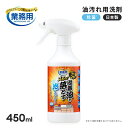 業務用 スカッと固着油を落とす泡スプレー 450g 頑固な 油汚れ 除菌 泡 スプレーボトル 油落とし こげ 焦げ取り コゲ取り 五徳 鍋 コンロ 換気扇 焦げ落とし コゲ落とし 洗剤 焦げ付き汚れ 掃除 あす楽【ポイント消化】