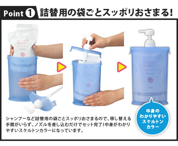 「シャンプー ボトル 袋ごと 詰め替え」の ...