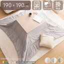 こたつ用掛け布団 1個 単品 幅190cm 長さ190cm 正方形 アイボリー グレー ベージュ 洗える ウォッシャブル 洗濯機洗い可能 リバーシブル 両面仕様...