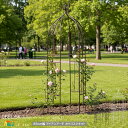 オベリスクアーチ 85cm幅 ホワイト ダークブロンズ アイアンアーチ ハーフアーチ ガーデンアーチ おすすめ おしゃれ モダン スタイリッシュ アンティーク調...