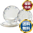 ナルミ 【Bridal Gift】ローズ・ブランシェ ティーデザートセット 2人用 (52187-23122) 送料無料 ブランド 洋食器 高級 おしゃれ かわ...