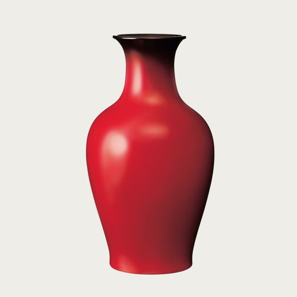 ノリタケ 辰砂花生“深紅”