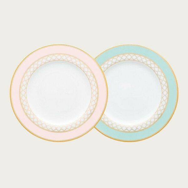 ノリタケ エターナルパレス 21cm プレート ペア（色変り） 送料無料 ブランド 洋食器 高級 おしゃれ かわいい 豪華 モダン 人気 おすすめ 結婚 引き出物 ギフト
