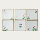 ノリタケ 【受注生産・納期最長5ヶ月】すみれ 15cm菓子皿揃(6枚)(絵変り)