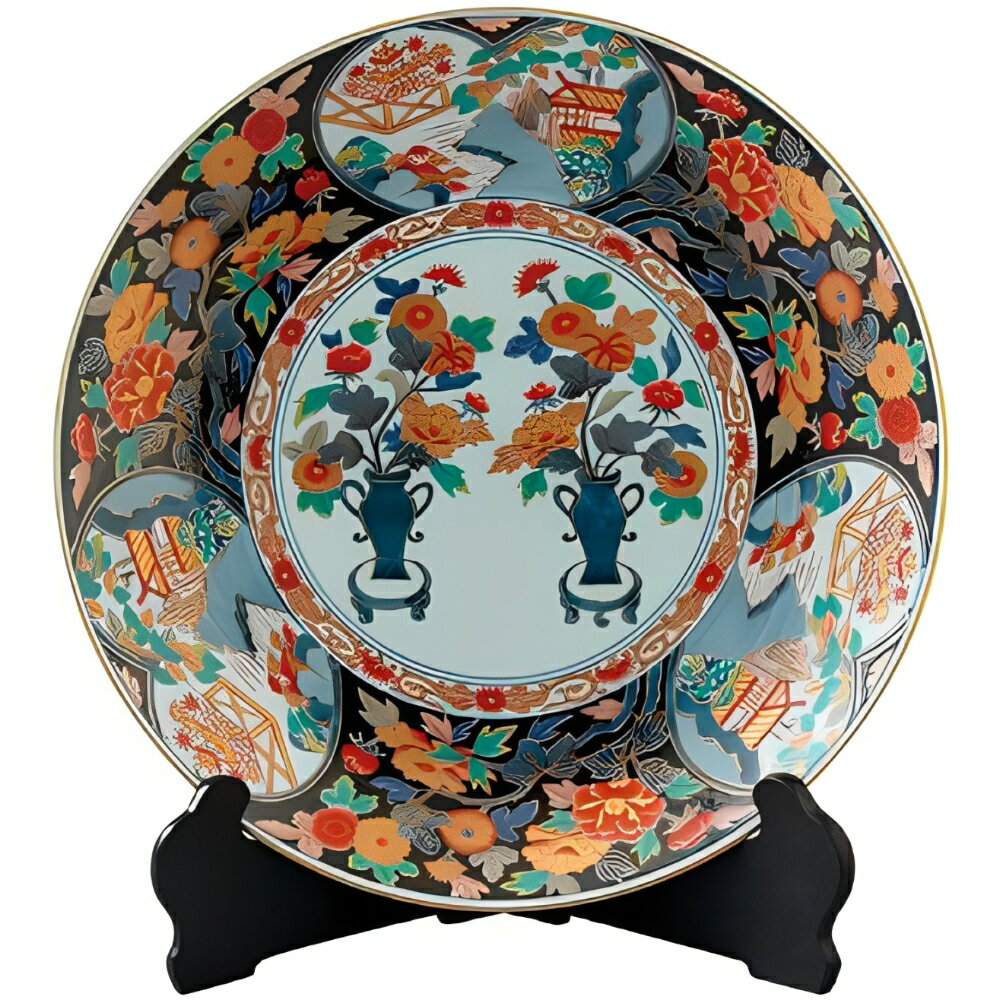 楽天ル・銀座【楽天スーパーSALE期間限定価格】弥左ヱ門 双胴瓶 13寸皿