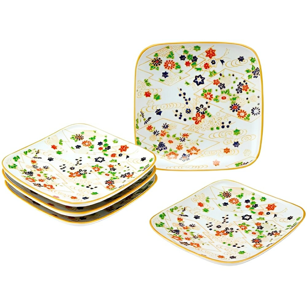 弥左ヱ門 銘々皿 流水梅 5 枚セット 木箱入 送料無料 ブランド 洋食器 高級 おしゃれ かわいい 豪華 モダン 人気 おすすめ 結婚 引き出物 ギフト