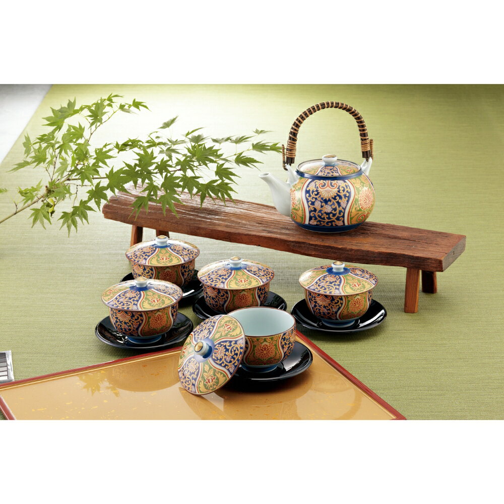 錦金爛手 P・C茶托付番茶器揃 送料無料 香典返し 返礼品 贈答品 ギフト ギフトセッ...