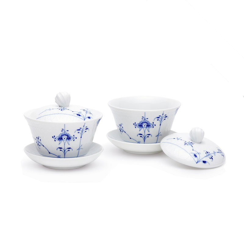 ロイヤルコペンハーゲン ROYAL_COPENHAGEN ブルーパルメッテ 湯呑み＆ソーサー 蓋付 ペア 送料無料 ブランド 洋食器 高級 おしゃれ かわいい 豪華 モダン 人気 おすすめ 結婚 引き出物 ギフト