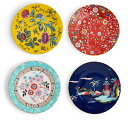 ウェッジウッド WEDGWOOD ワンダーラスト 20cm プレート 4pcs セット