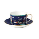 ウェッジウッド WEDGWOOD ワンダーラスト ブルーパコダ ティーカップ&ソーサー