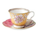 ウェッジウッド ティーカップ ウェッジウッド WEDGWOOD ハーレークイン バタフライブルーム ティーカップ＆ソーサー イエロー 送料無料 ブランド 洋食器 高級 おしゃれ 品がある 豪華 かわいい モダン 話題 人気 おすすめ 引き出物 ウェディングギフト ブライダルギフト