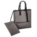 フェラガモ FERRAGAMO 241297 FABRIC/DGY/NERO トートバッグ 送料無料 ブランド 高級 贈り物 ギフト プレゼント 誕生日