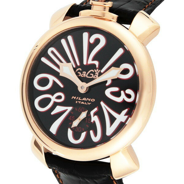 ガガ ミラノ 腕時計（メンズ） ガガミラノ GaGa_MILANO MANUALE48MM 5011.12S-BLK 送料無料 ブランド 高級 贈り物 ギフト プレゼント 誕生日