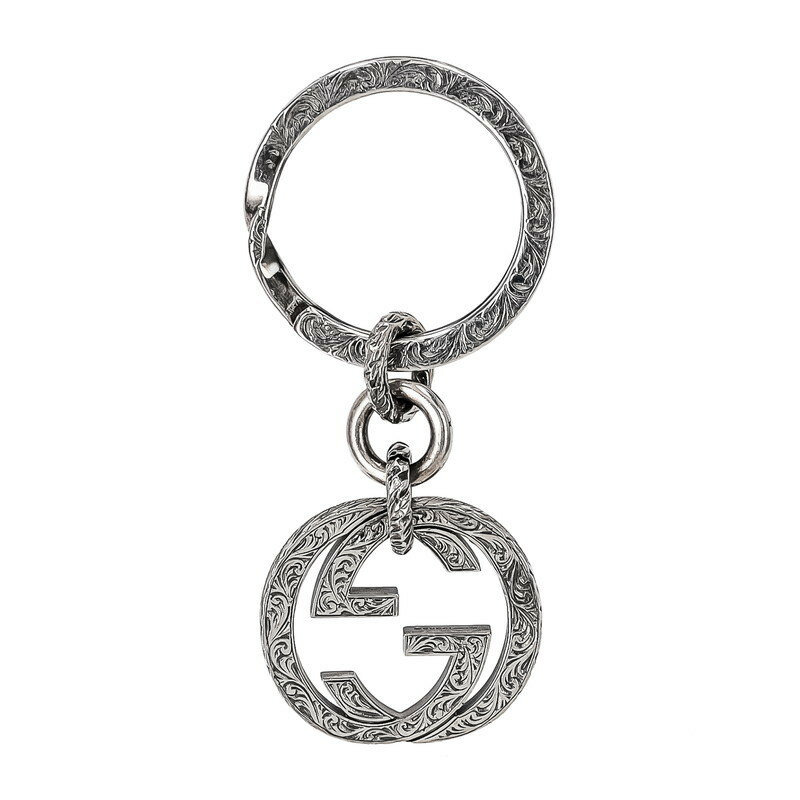 グッチ キーホルダー（レディース） グッチ GUCCI 455308-J8400/0811 キーリング 送料無料 ブランド 高級 贈り物 ギフト プレゼント 誕生日