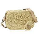 プラダ PRADA 1BH196 NATURAL FIBERS OUO/NAT ショルダーバッグ 送料無料 ブランド 高級 贈り物 ギフト プレゼント 誕生日