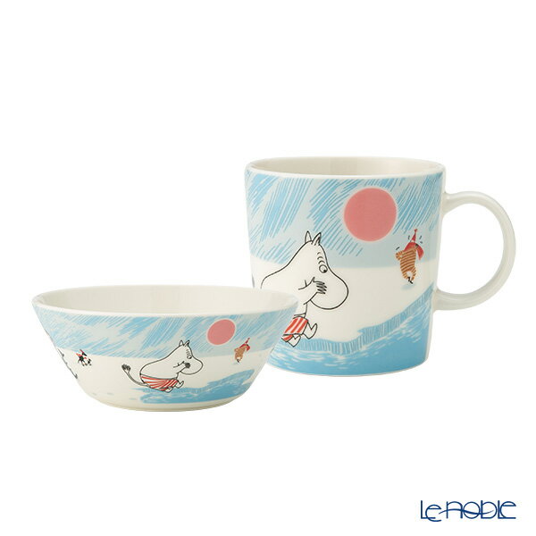 アラビア (ARABIA) ムーミン クリスマス アイススイミング 2025 2ピースセット ボウル＆マグカップ ア..