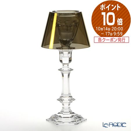 バカラ (Baccarat) ダークサイド アワファイヤー 2-605-622 キャンドルスタンド ゴールド 32.5cm /// キャンドルホルダー キャンドル立て デスクスタンド風 ナイトライト風 クリスタルガラス おしゃれ 高級 ブランド // ギフト プレゼント 贈り物 お祝い