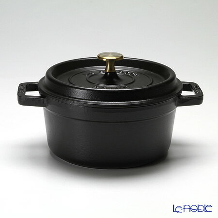 ピコ・ココット 【P10倍・クーポン】ストウブ(staub) ピコ・ココット ラウンド 20cm／2.2L ブラック 鍋 新生活 結婚祝い お鍋 キッチン 用品 雑貨 調理