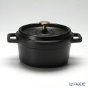 【P10倍・クーポン】ストウブ(staub) ピコ・ココット ラウンド 20cm/2.2L ブラック 鍋 新生活 結婚祝い 両手鍋 キッチン 用品 雑貨 調理