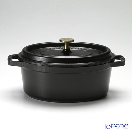 【P10倍・クーポン】ストウブ staub ピコ・ココット オーバル 23cm／2.35L ブラック 鍋 新生活 結婚祝い お鍋 キッチン 用品 雑貨 調理