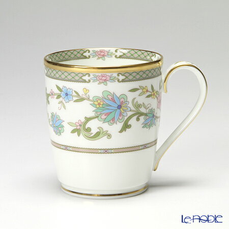 【P10倍・クーポン】ノリタケ ヨシノ 9983J／T59880 マグカップ ホワイト /// 日本製 国産 食器 花柄 白 ボーンチャイナ ボタニカル柄 おしゃれ 大人可愛い 高級 ブランド Noritake 陶磁器 やさしい彩り 285ml // ギフト プレゼント 贈り物 還暦祝い 結婚祝い 退職祝いのサムネイル