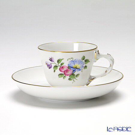 【P10倍・クーポン】アウガルテン (AUGARTEN) シンプルブーケ(5052E) ヒルガオ モカカップ&ソーサー ロココ(070) /// エスプレッソカ...