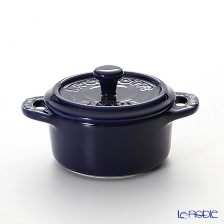 ストウブ セラミック 【先着クーポンあり】ストウブ(staub) ココットラウンド(セラミック製) 10cm／200ml グランブルー 鍋 新生活 結婚祝い お鍋 キッチン 用品 雑貨 調理