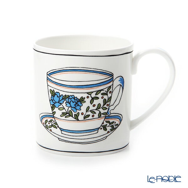 【P10倍・クーポン】Twig NEW YORK ヘリテージ ヤグルマギク マグ 380ml /// マグカップ ラッピング対応 かわいい おしゃれ 食洗機対応 電子レンジ対応 青 ブルー 磁器 // ギフト プレゼント 贈り物 記念日 プチギフト 退職祝い 結婚祝い 内祝い 誕生日 母の日