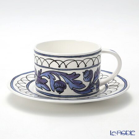 【先着クーポン】 Twig NEW YORK ヘリテージ ブルーバード カップ＆ソーサー 200ml /// トゥイグニューヨーク コーヒー ティーカップ&ソーサー 兼用 電子レンジ対応 食洗機対応 食器 ボーンチャイナ 鳥 青 紅茶カップ // ギフト プレゼント 贈り物 誕生日 結婚祝い 出産祝