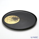 【11/1クーポン・P10】 箔一 おぼろ月 トレイ 10寸(漆)A101-01001 キッチン 用品 雑貨 調理