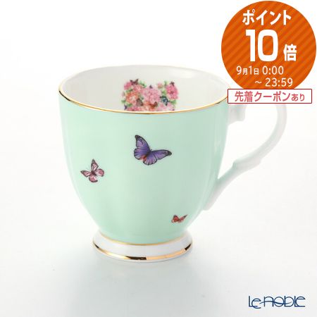 【ポイント10倍】ロイヤル アルバート ミランダ カー ブレシング ミニ マグ 350ml(グリーン) ロイヤルアルバート Royal Albert ミランダ カー コレクション マグカップ プレゼント おしゃれ かわいい 食器 ブランド 結婚祝い 内祝い 出産内祝い 出産祝い 結婚内祝い