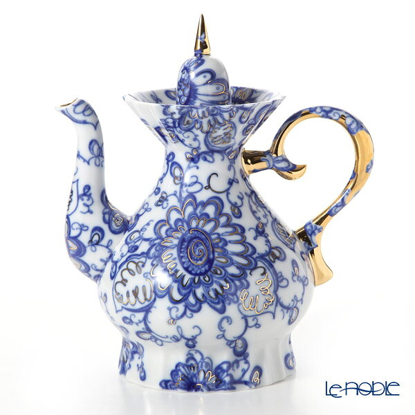 China - ロシア食器 インペリアル・ポーセリン シンギングガーデン ティーポット(マーキー)1100ml ロモノーソフ陶磁器