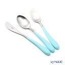 【先着クーポン・P10】クチポール アリス ALICE ターコイズ/シルバー 3ピースセット /// Cutipol カトラリーセット 子供用 キッズ かわいい スプーン フォーク ナイフ おしゃれ 高級 ブランド ステンレス 食器 // ギフト プレゼント 贈り物 入園祝い 出産祝い 入学祝い