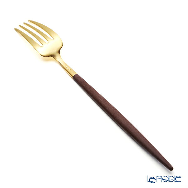 正規販売代理店 【P10倍・クーポン】クチポール ゴア GOA ブラウン／ゴールド テーブルフォーク 21.5cm マット仕上げ /// Cutipol おしゃれ 高級 ブランド ディナーフォーク ステンレス カトラリー インスタ映え 食器 大人 // ギフト プレゼント 贈り物 プチギフト 結婚祝い le-noble-10116146 ブランド洋食器の店ル・ノーブル サンプル画像2