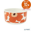 マリメッコ マリメッコ(marimekko) Unikko ウニッコ／けしの花 ボウル 500ml ホワイト×アプリコット×ダークブラウン 070638-128／21AW 北欧 食器 ブランド 結婚祝い 内祝い 出産内祝い 出産祝い 結婚内祝い